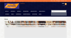 Desktop Screenshot of indafabutorhaz.hu